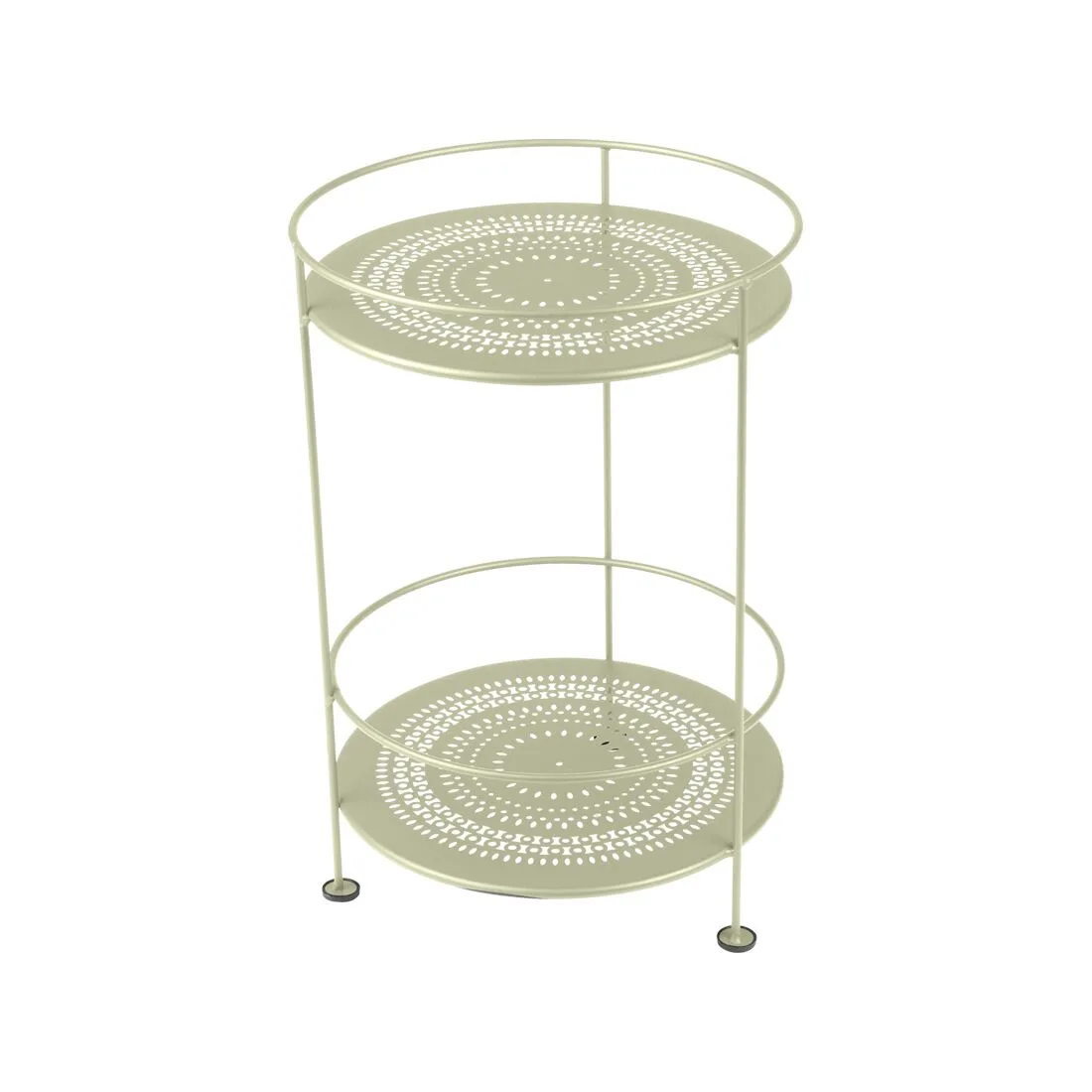 Fermob Guinguette GUINGUETTE GUERIDON DOUBLE PLATEAU PERFORE